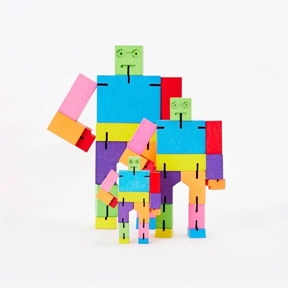 Cubebot Wooden Robot Transforming Toy - Picture 8 of 8